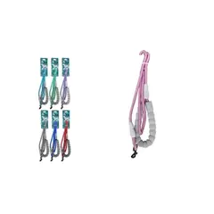 GENERICO - Correa para mascotas con mango largo 1x120cm Color Aleatorio