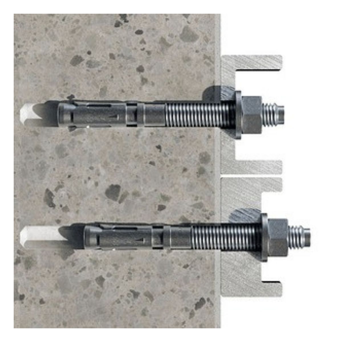 GENERICO - Perno De Anclaje Zincado Expansion 1/4 X 3.3/4   25Unidades