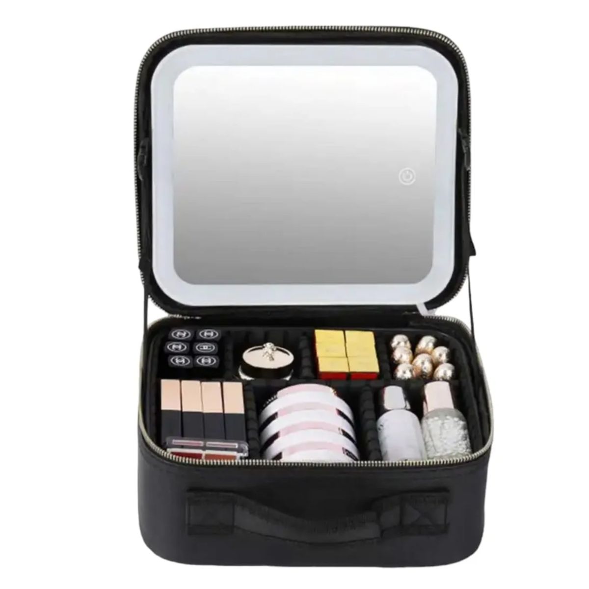 MOVI - Cosmetiquero con espejo luz led y organizador
