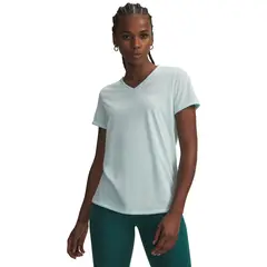 UNDER ARMOUR - Polera M/C Mujer Tech Verde