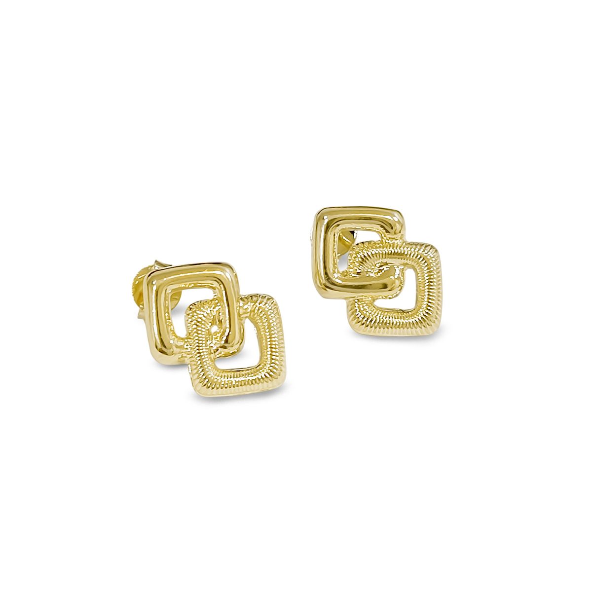 COGGIOLA - Aros Ester Entrelazados Enchapados Oro 18K