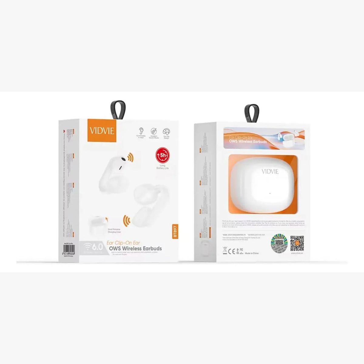 GENERICO - Audífonos Inalámbricos Vidvie Bt897 Ows Clip Bluetooth Blanco Clip On Ear