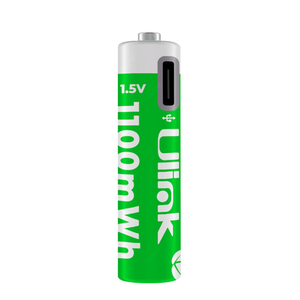 ULINK - Pilas Recargable 2xAAA Carga USB-C de 1100mWh Ulink