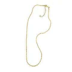 GENERICO - Collar Turbillón Dorado en enchape de Oro 18k