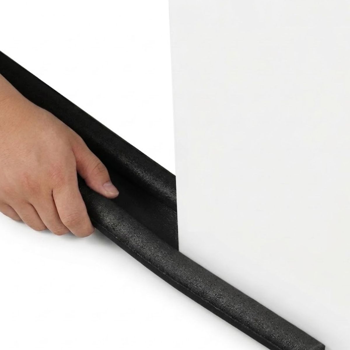 GENERICO - Aislante Doble Para Puerta Y Ventanas De 45mm X 93cm Burlete Negro