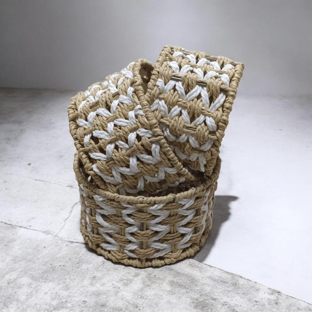 GENERICO - CESTO DE ALMACENAMIENTO DECORATIVO  MULTIUSO