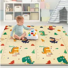SMARTY - ALFOMBRA GOMA EVA ANTIGOLPES CASTORES DINOS 150x200 PLEGABLE