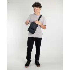 POLEMIC - Jogger franela sin puños Juvenil Standar Fit Negro