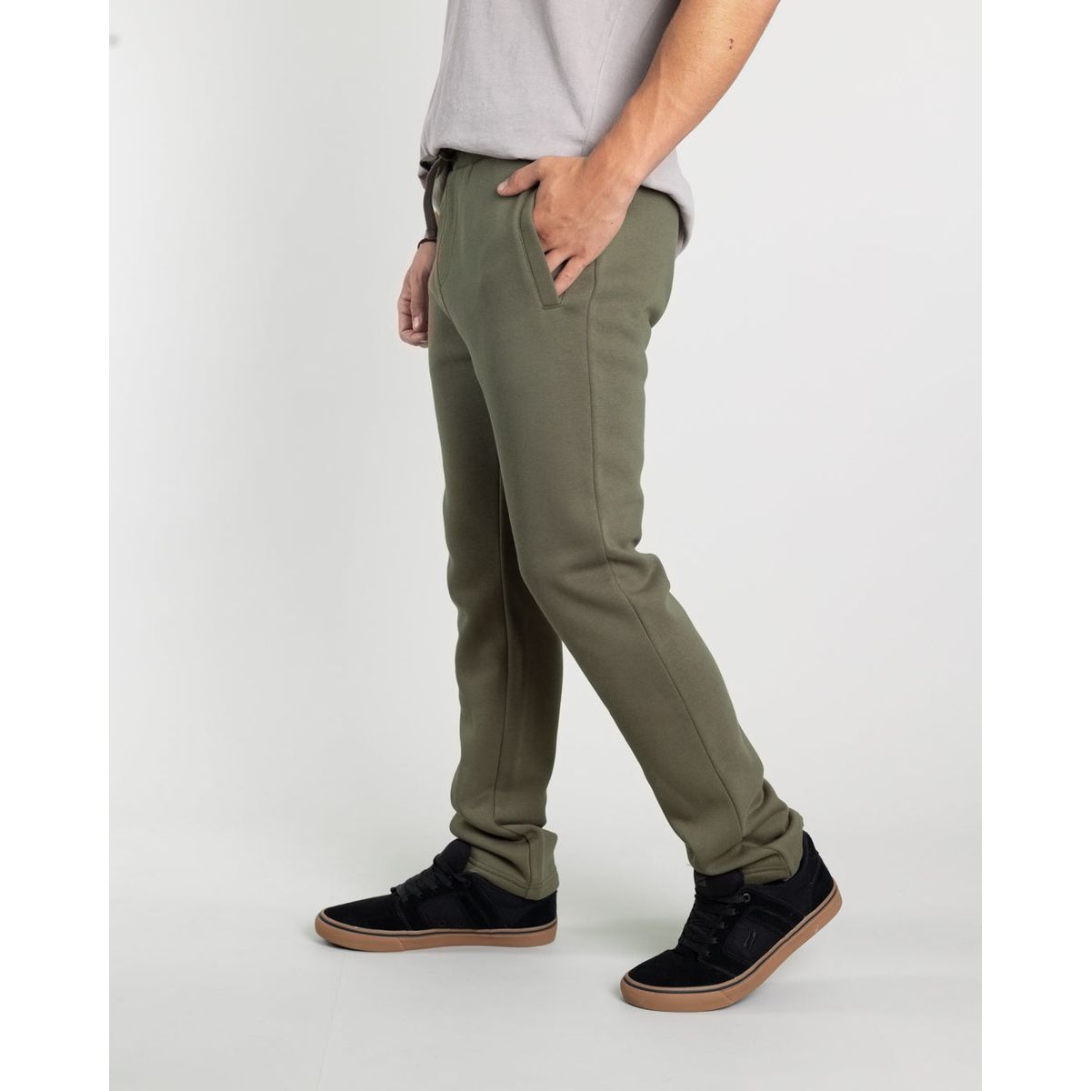 POLEMIC - Jogger franela sin puños Juvenil Standar Fit Verde Polemic