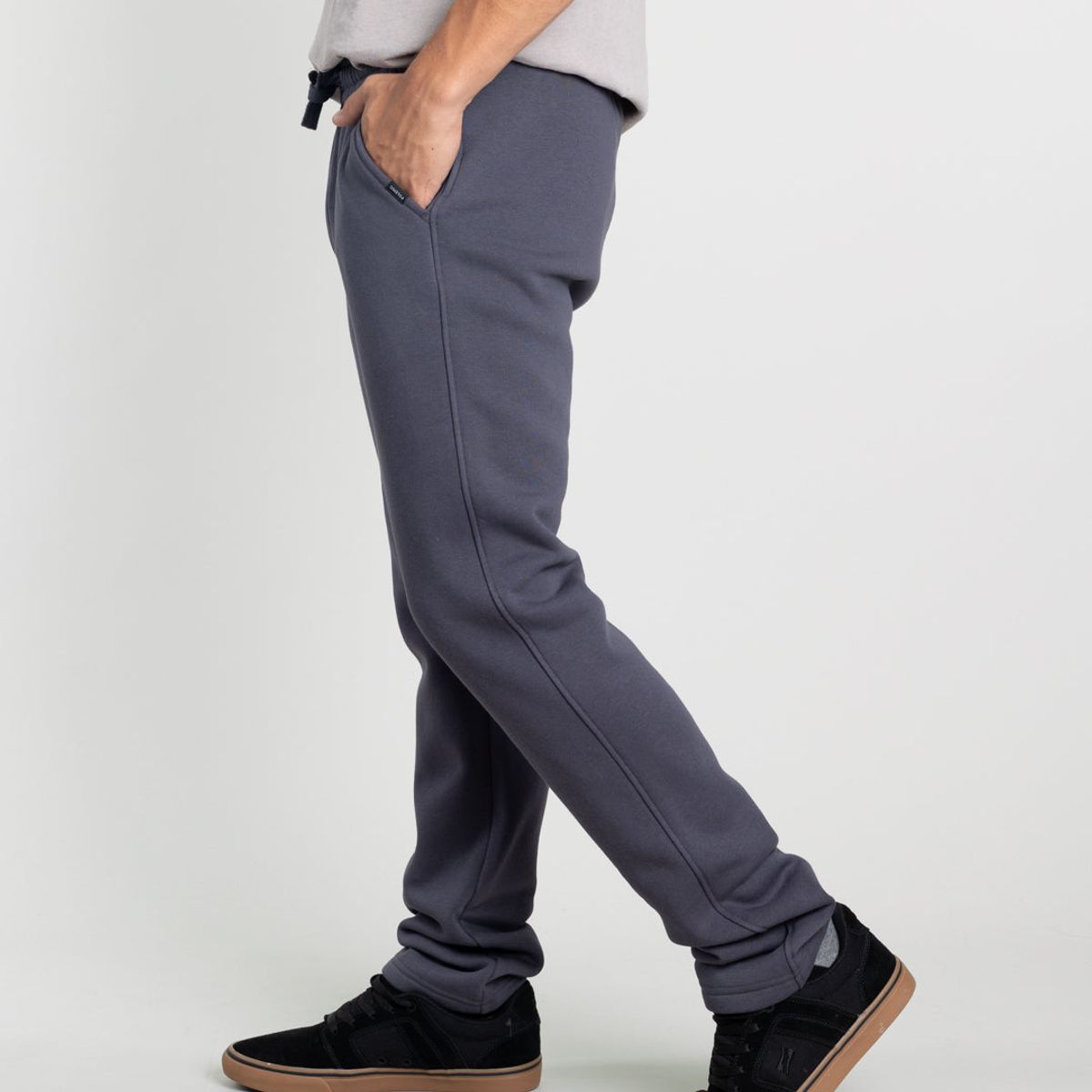 POLEMIC - Jogger franela Juvenil corte Recto Azul Polemic