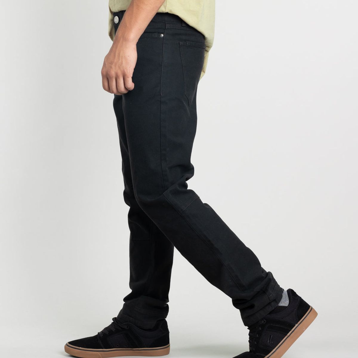 POLEMIC - Pantalon Juvenil Canvas procesado Negro Polemic