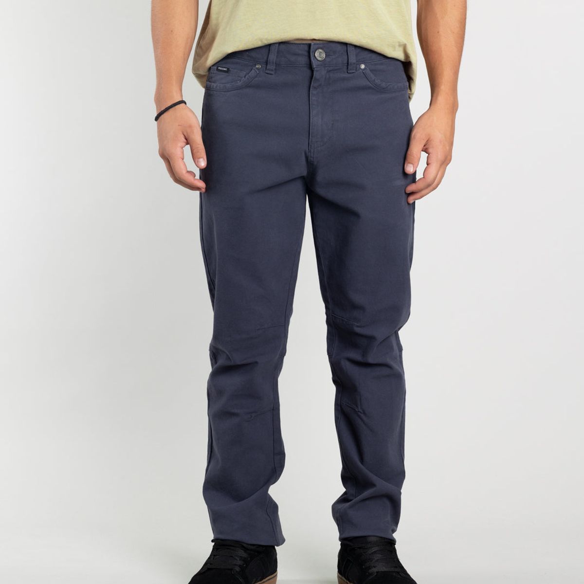 POLEMIC - Pantalon Juvenil Canvas procesado Azul Polemic