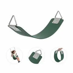 GENERICO - Asiento Columpio Industrial Hebilla Metálica Verde