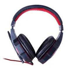 FASTLINK - AUDIFONO GAMER CON MICROFONO ROJO