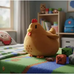GENERICO - Peluche Pollo Pollito Pixel Juego 20 Cm Tierno