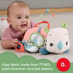 FISHER PRICE - Juguete Sensorial Rinoceronte Tummy Texturas