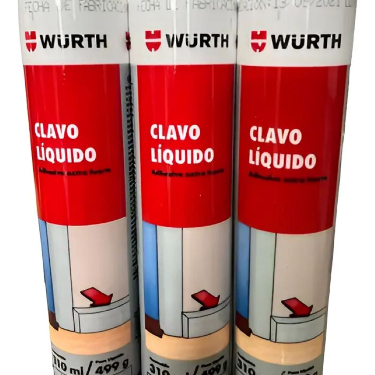 METALFER - Adhesivo De Montaje - C Lavo Líquido Wurth 310 Ml