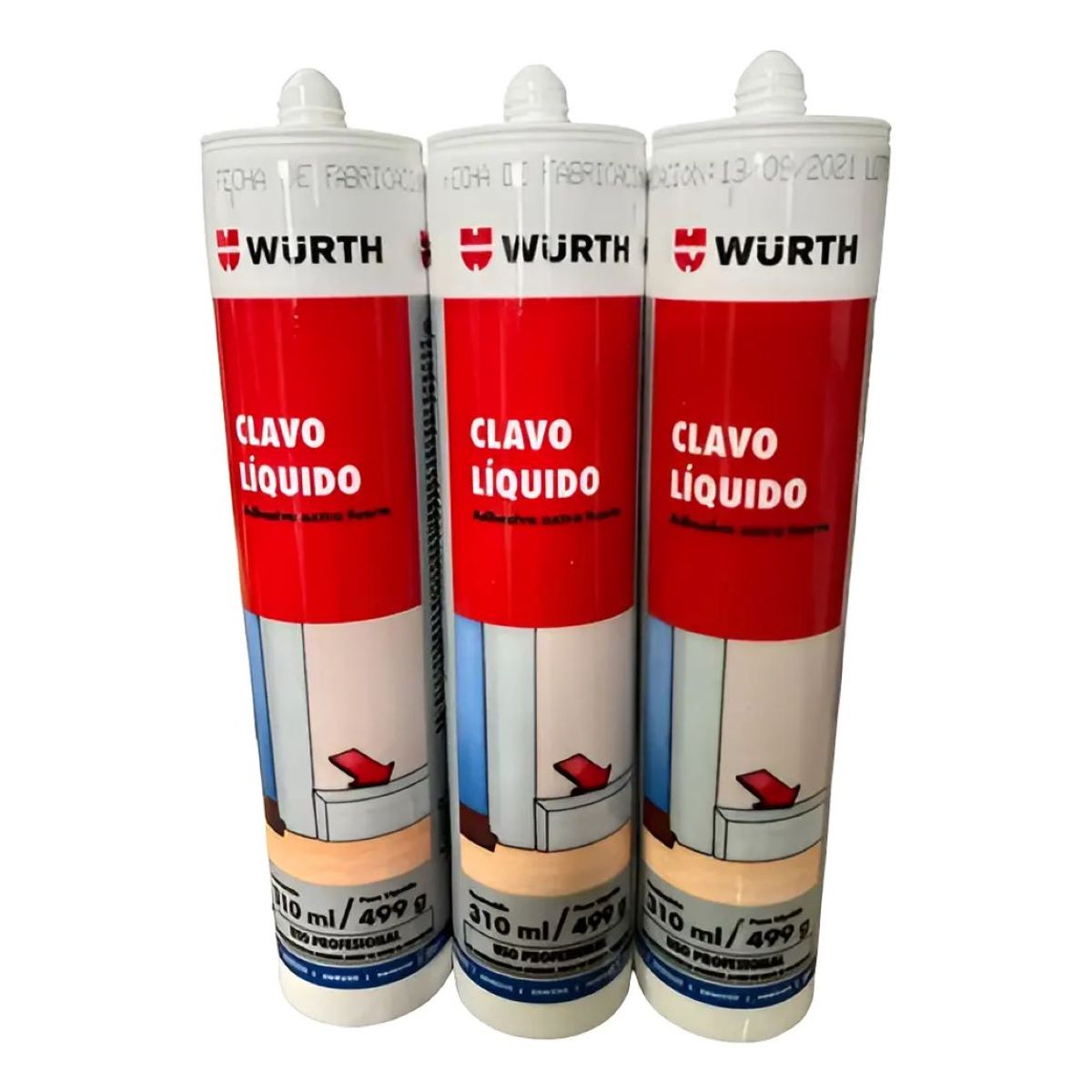 METALFER - Adhesivo De Montaje - C Lavo Líquido Wurth 310 Ml