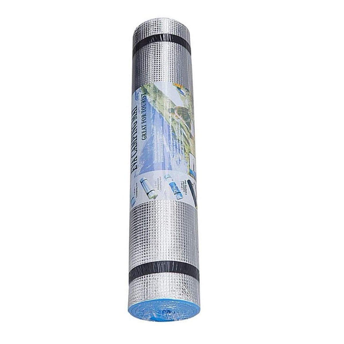 GENERICO - Mat de Camping Aluminizado - Aislante Térmico Ultra Liviano 180x60Cm COLOR AZUL