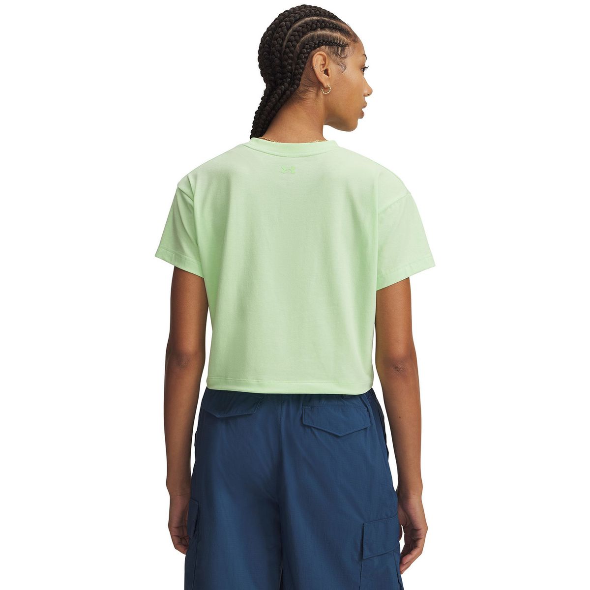 UNDER ARMOUR - Polera M/C Mujer Bungee Hem Verde UNDER ARMOUR