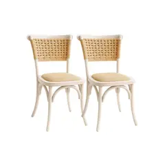 HABITA2 CHILE - Pack 2 Sillas con Madera de Yute Greta Wegner