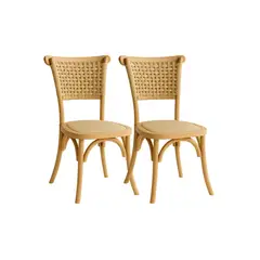 HABITA2 CHILE - Pack 2 Sillas con Madera de Yute Greta Wegner