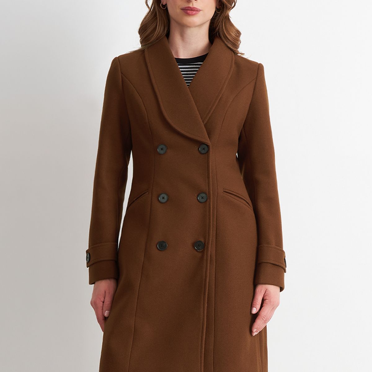 NICOPOLY - Abrigo Solapa Redonda Café Nicopoly