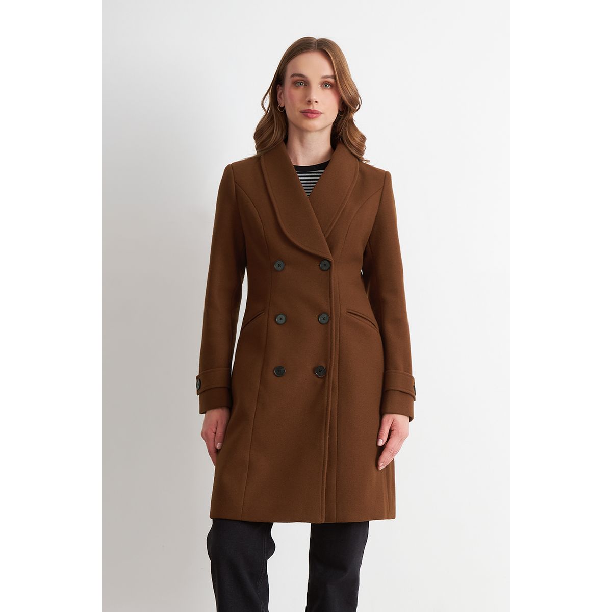 NICOPOLY - Abrigo Solapa Redonda Café Nicopoly