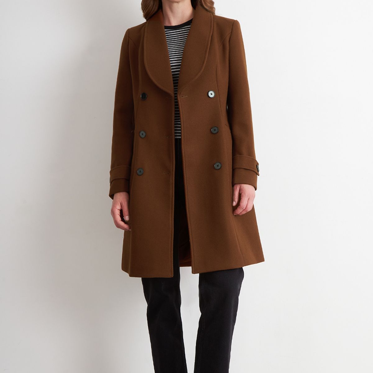 NICOPOLY - Abrigo Solapa Redonda Café Nicopoly