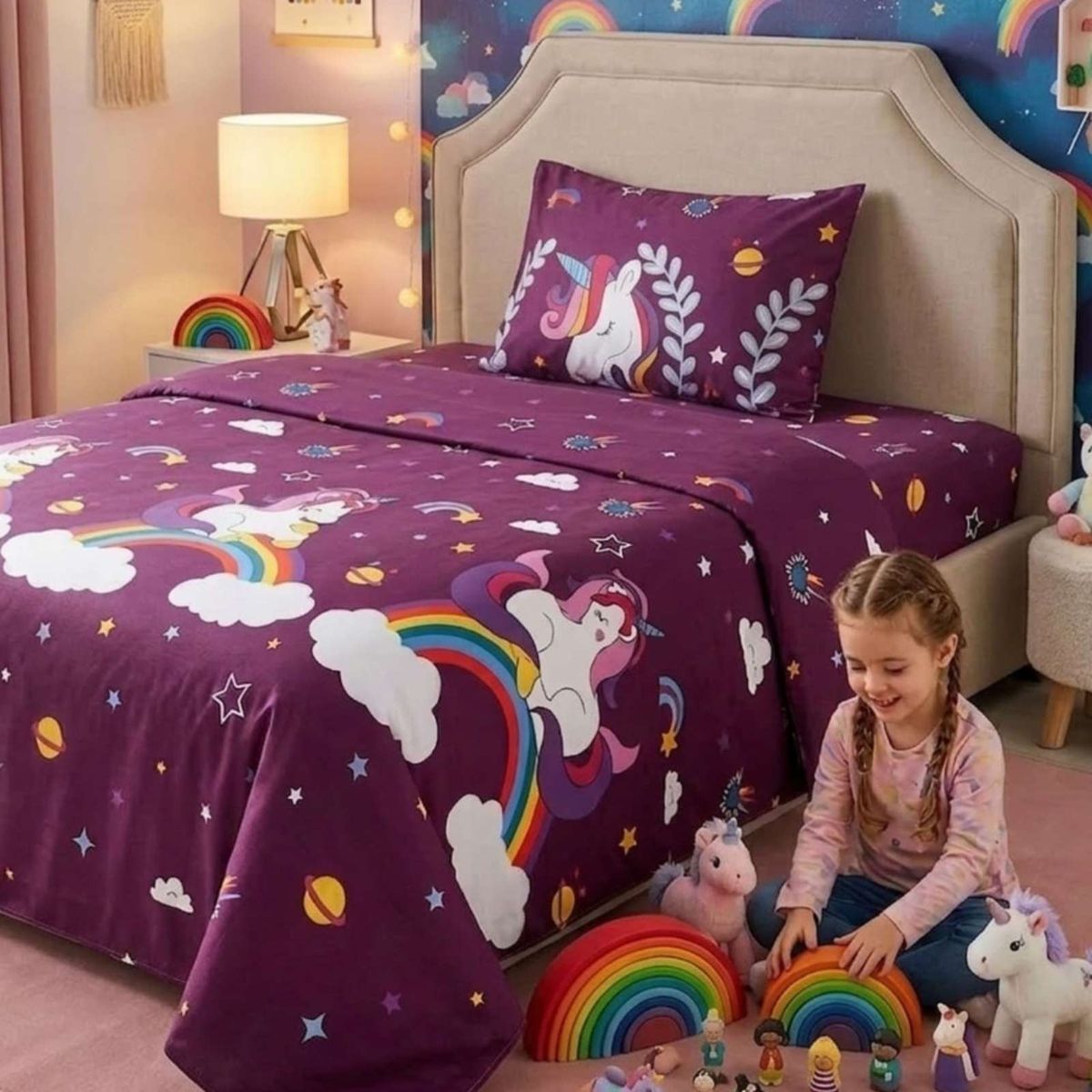 GENERICO - Juego de Sábanas 1,5 plazas Resistencia y Elegancia para tu Descanso Diario