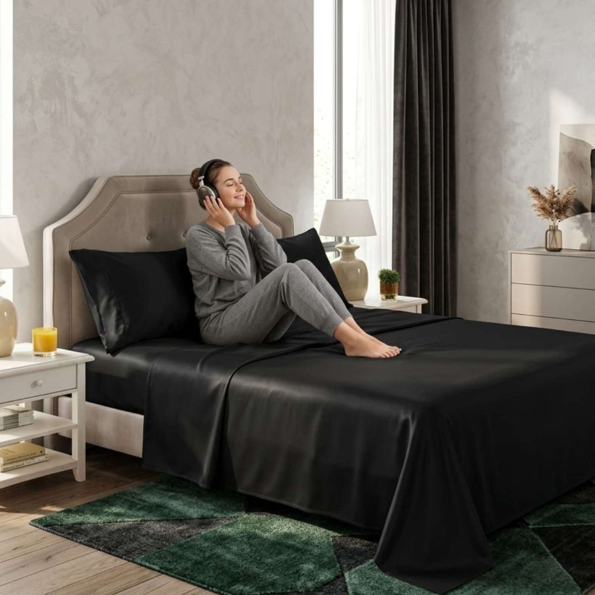 GENERICO - Juego de Sábanas 1,5 plazas Resistencia y Elegancia para tu Descanso Diario