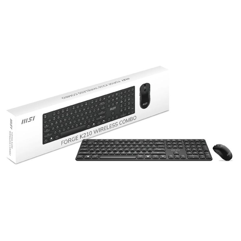 Combo Teclado Mouse - Forge K210 Wireless 2.4 G
