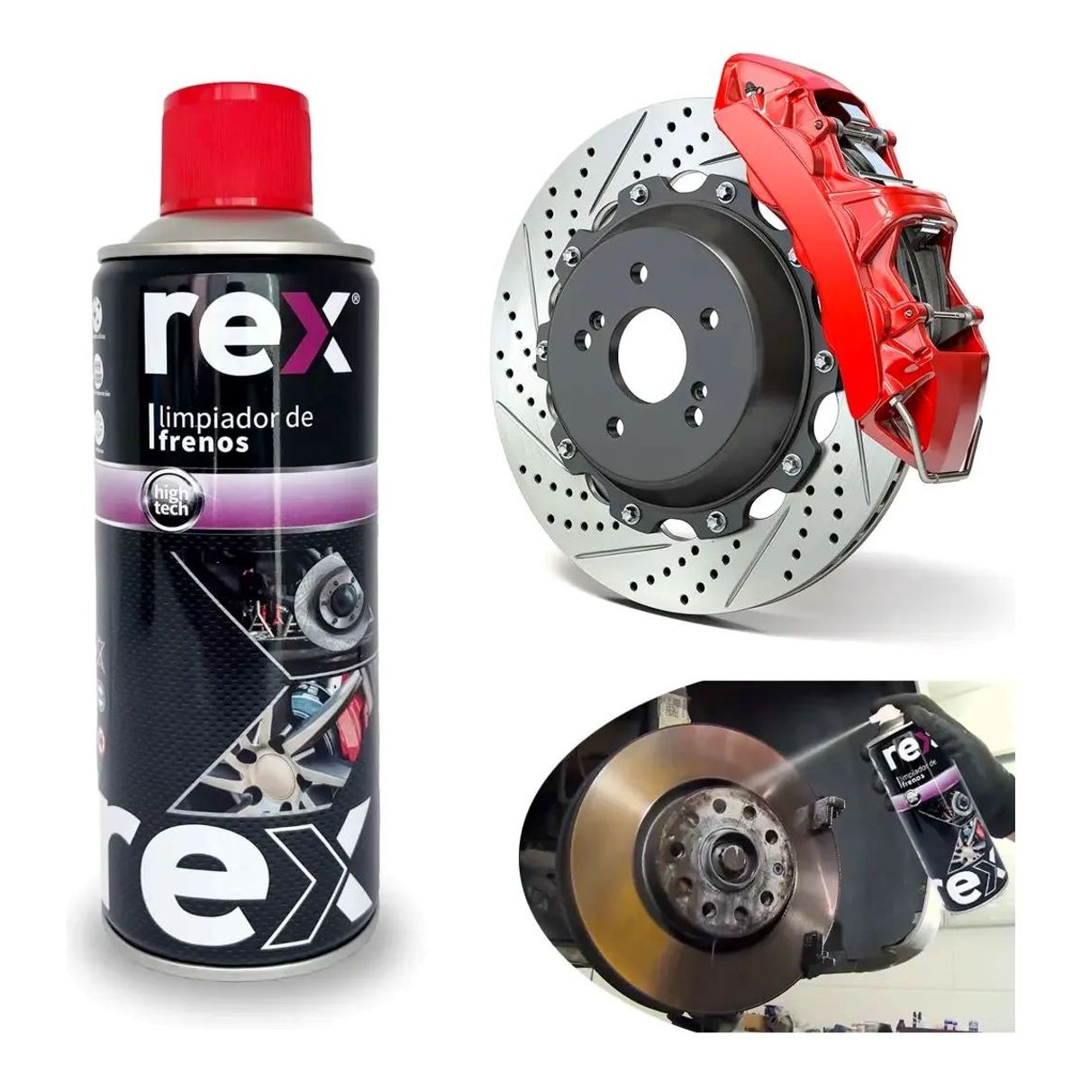 METALFER - Limpiador De Frenos Rex 450ml Auto Mantención