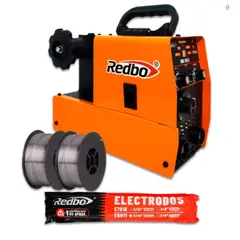REDBO - Pack Mig 120/5 + 2 Alambres 5 Kg + Electrodo
