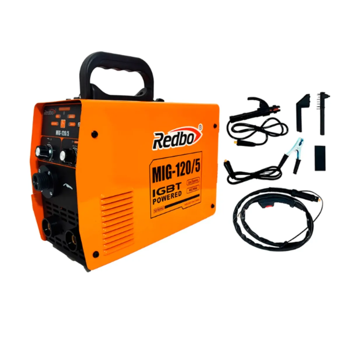 REDBO - Pack Mig 120/5 + 2 Alambres 5 Kg + Electrodo