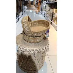 GENERICO - Cesta Multiuso Tejida Estilo Chic Con Cuerda De Algodón