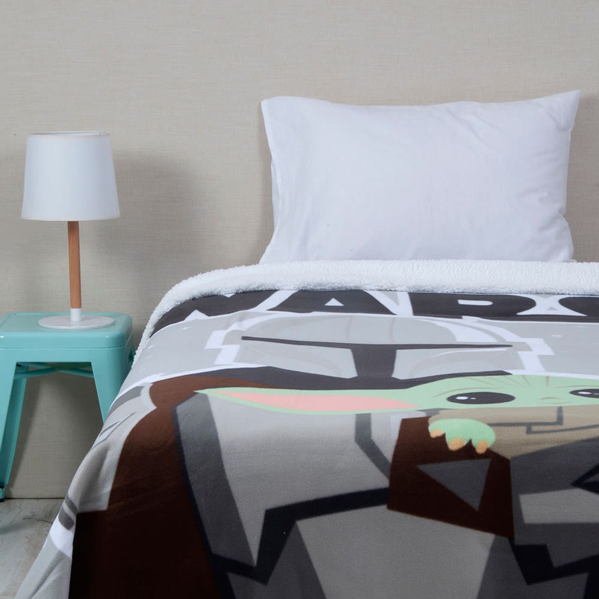 MASHINI - FRAZADA POLAR SHERPA 1.5PL STAR WARS MANDALORIAN