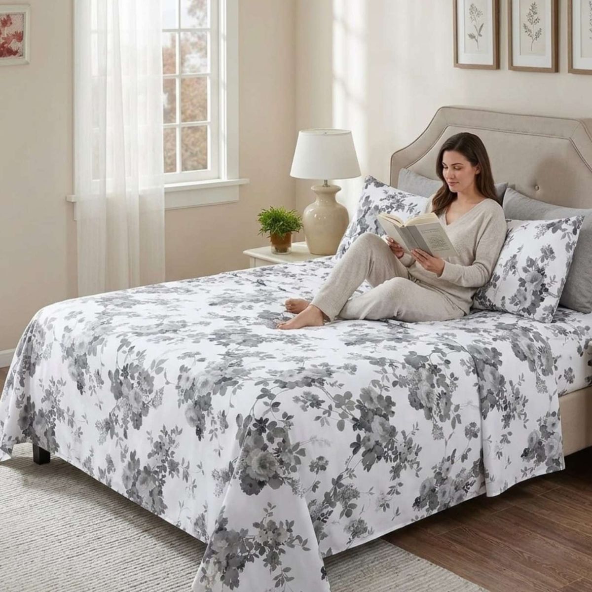 GENERICO - Juego de Sábanas 1,5 plazas Resistencia y Elegancia para tu Descanso Diario