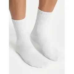 OMAS - Calcetines 34 Hombre Algodón Blancos