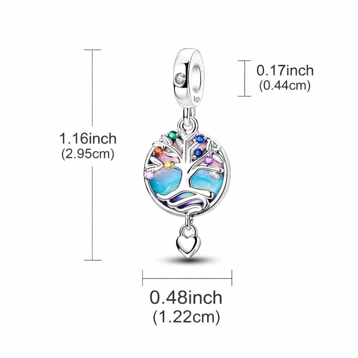 LK LUKSO - Charm Árbol de la Vida Plata Ley 925