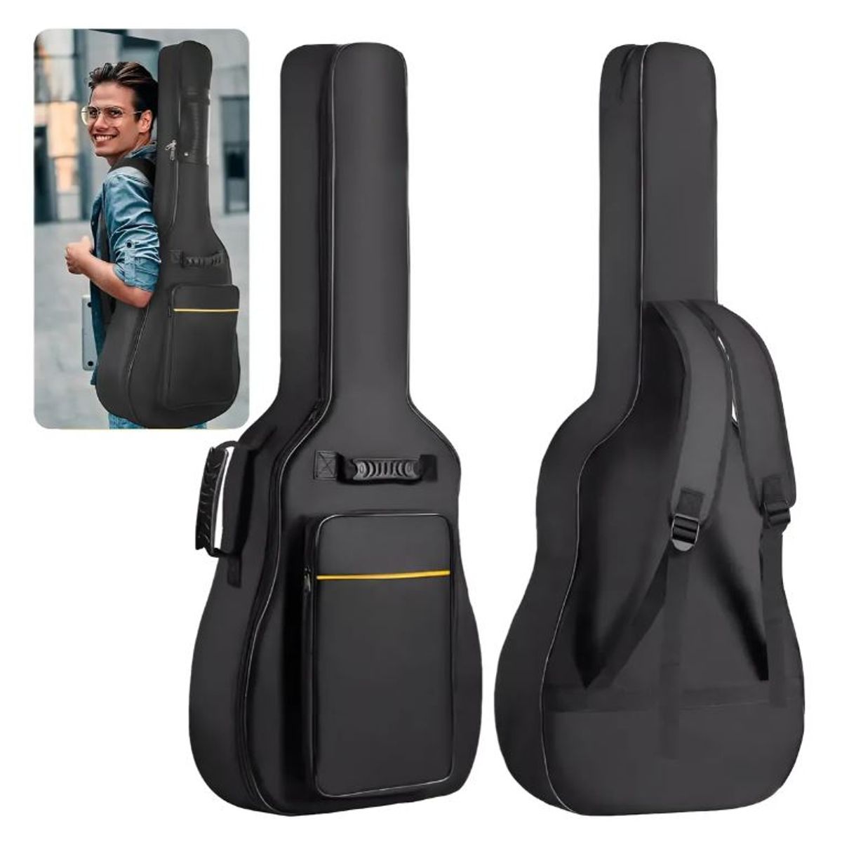 GENERICO - Funda De Guitarra De Tela Oxford Impermeable 38-41in +correa