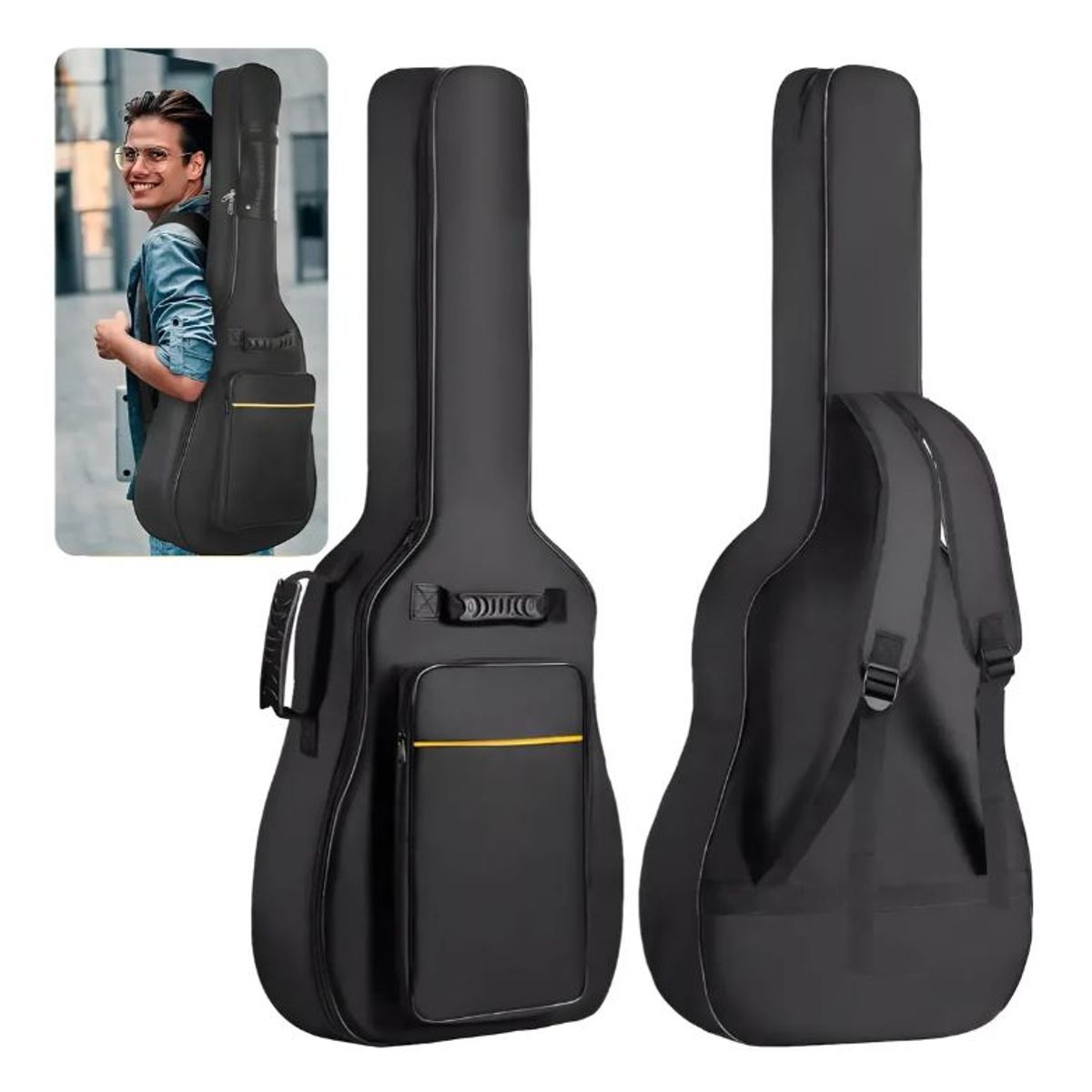GENERICO - Funda De Guitarra De Tela Oxford Impermeable 38-41in +correa