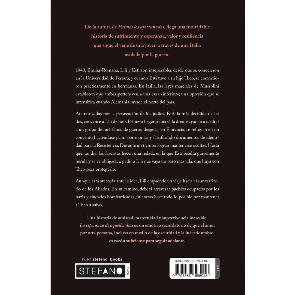EDICIONES URANO - Libro La Esperanza De Aquellos Días Ediciones Urano