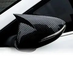 GENERICO - Tapas Espejos Carbono Hyundai Elantra 2017-18 / Accent 2018-23 I30 2017 a 2023 con luz Intermitente