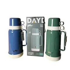 GENERICO - Termo Grande 1 Litro 2 Tazas Agua Caliente Fría Café Té