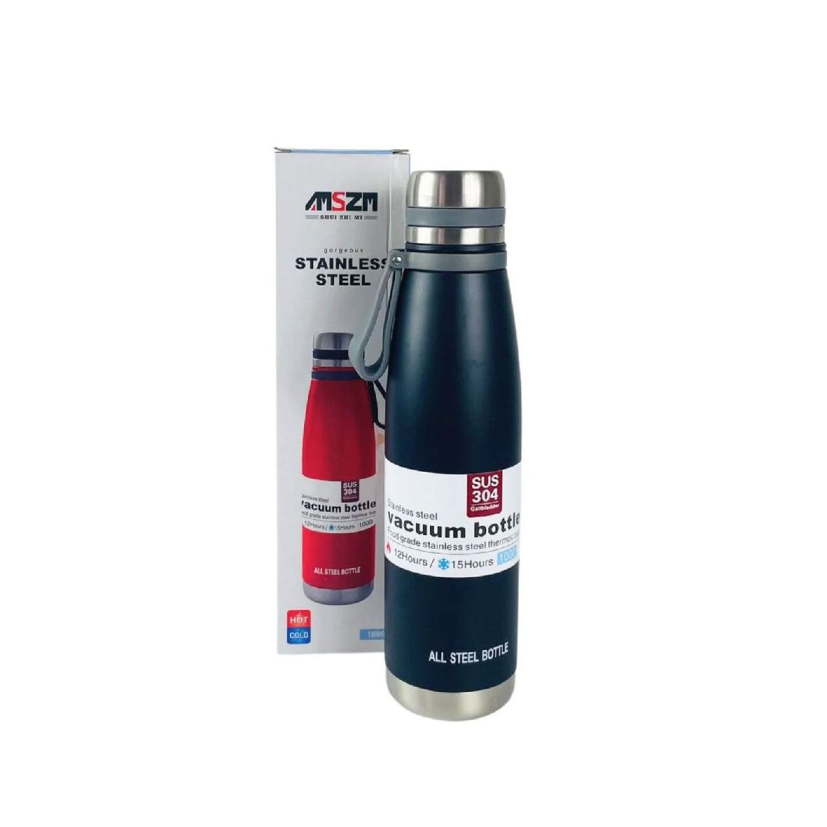 GENERICO - Termo Estilo Botella de 1000 ML de Acero Inoxidable