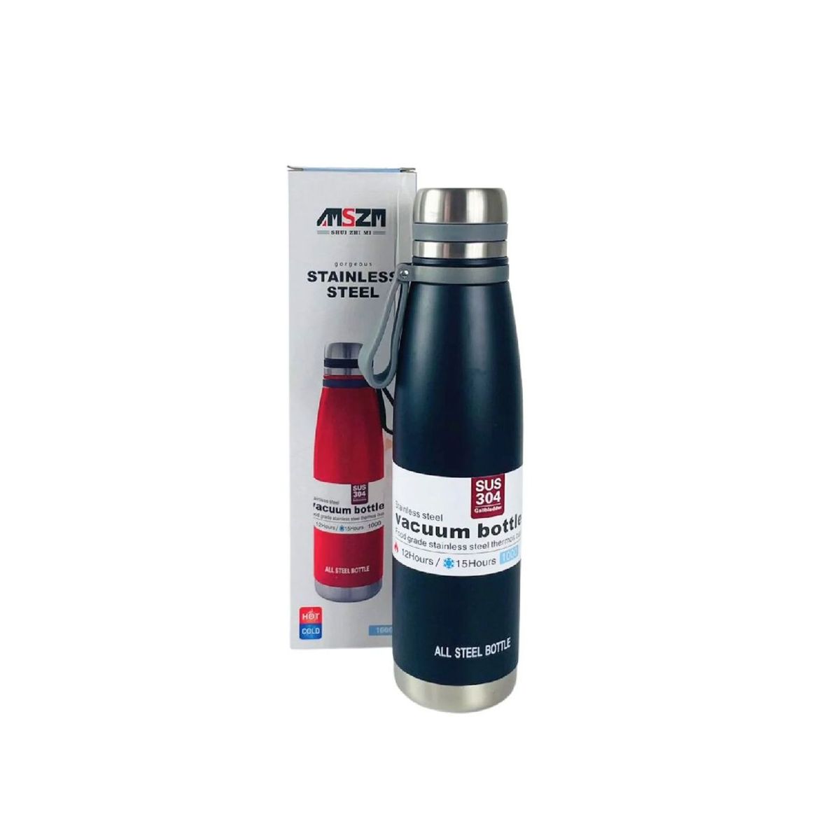 GENERICO - Termo Estilo Botella de 1000 ML de Acero Inoxidable