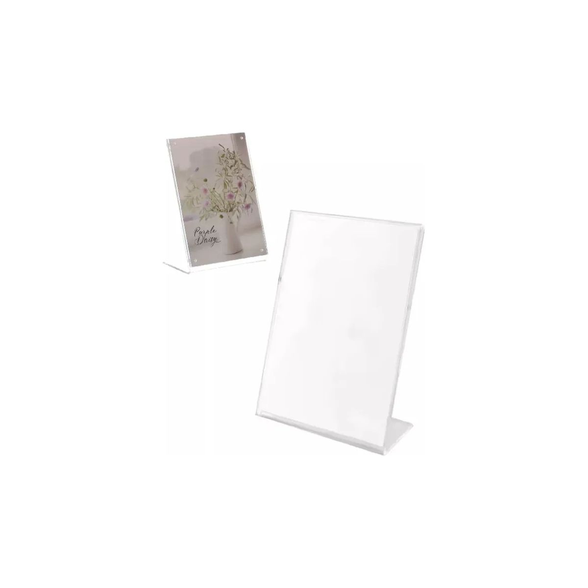 GENERICO - Porta Folleto Menu Flayer Fotos Soporte Iman Acrilico 21x15cm