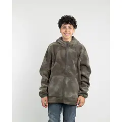 POLEMIC - Polerón Juvenil Mini Sherpa Print con gorro