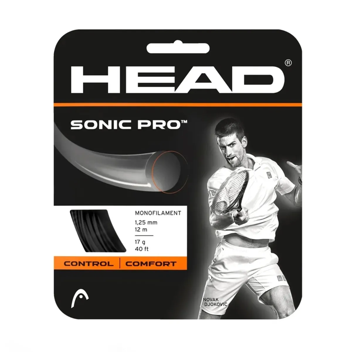 HEAD - Cuerda Head Sonic Pro Negro 1.25 - 12m